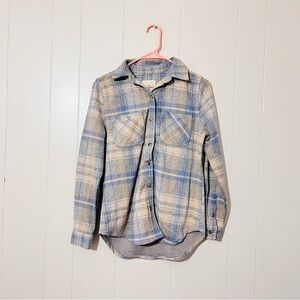 CASA CABANA Women's Flannel Plaid Button Down Shirt Size XS